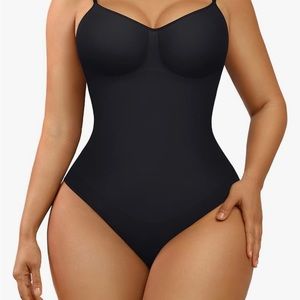 Shapewear black body suit thong size M/L